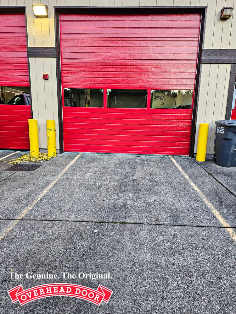 Fire station apparatus bay door service by Overhead Door Company of Puget Sound