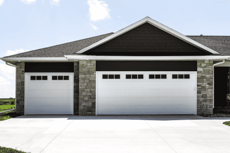 White Thermacore Insulated Garage Door