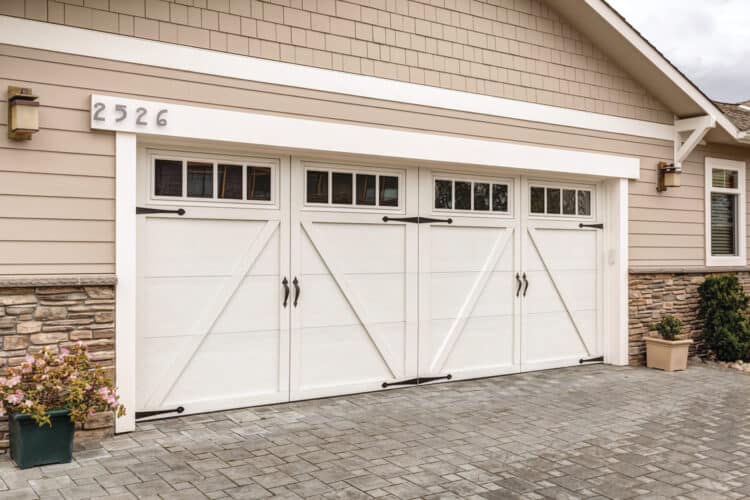 Our Courtyard Garage Doors Resemble the Elegant Wood Designs of Traditional Carriage House Doors