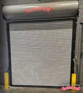 Picture of a fire rated door (rolling steel)